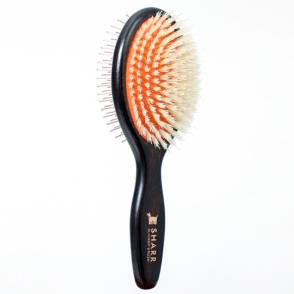 新品未使用 韓国発 SHARR ペットブラシ 黒 オレンジ 犬 猫 2in1 - メルカリ