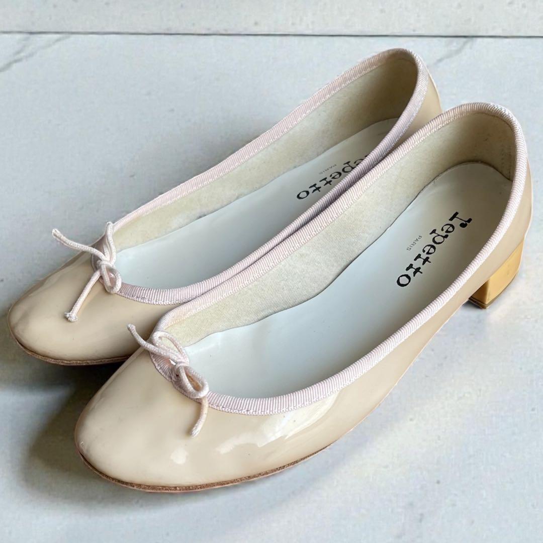 repetto Camille Ballerinas チャンキーベージュ38.5 W11962833 - 靴