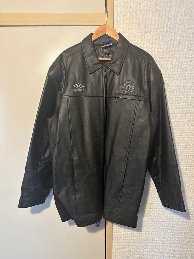 ま*。様 超激レア‼︎umbro 90s マンチェスターユナイテッド レザーハー