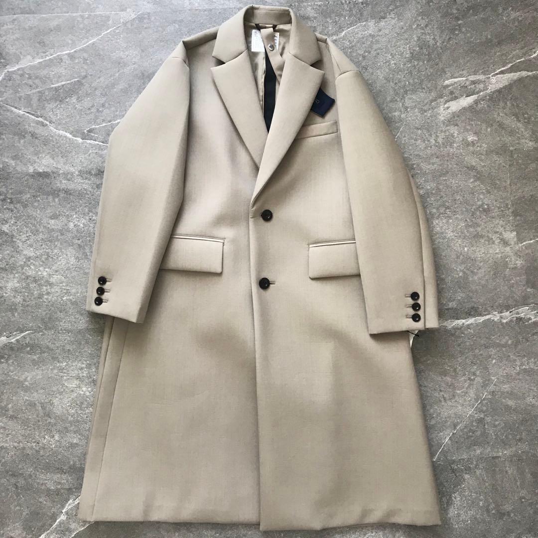 sacai サカイ 23aw 24aw ボンディング加工オーバーサイズコート - メルカリ