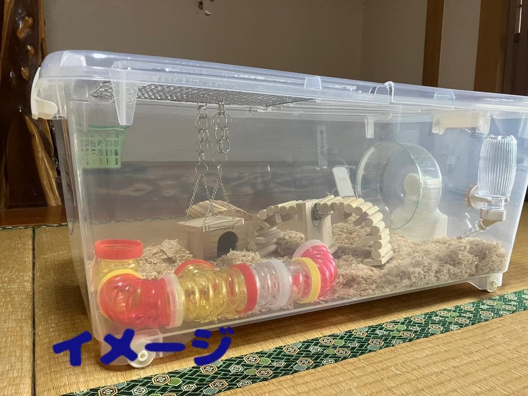 ⑦広い大きい快適なハムスター ケージ ゲージ【DIY】給水ボトル付