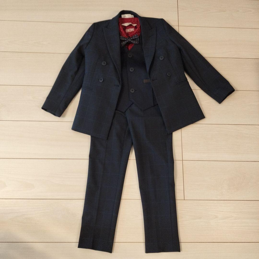 入学式　ZARA　男の子　スーツ　ネイビー ZARA ネイビー スーツ 11-12歳 セットアップ 卒業式 入学式 男の子 150