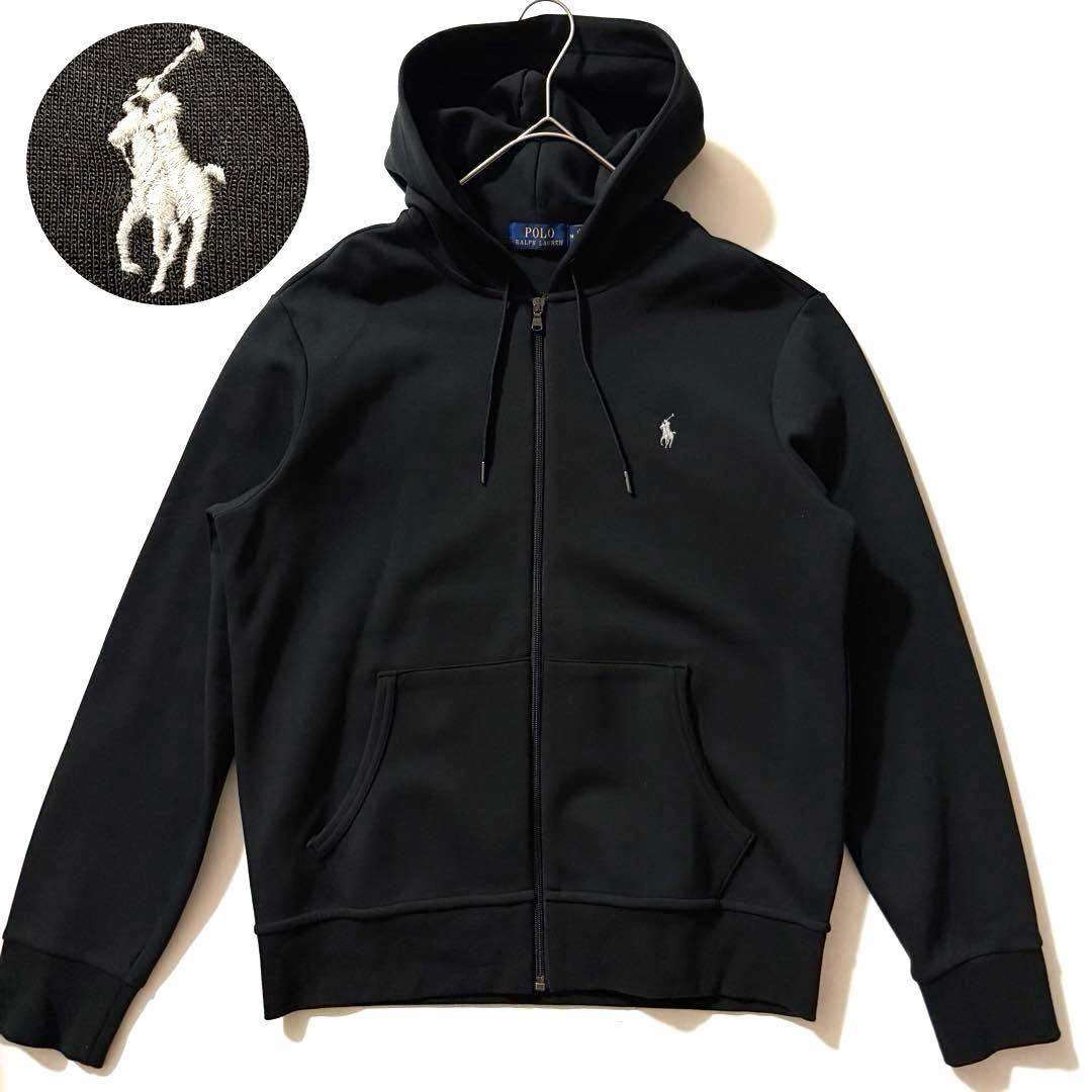 23年製✨ポロラルフローレン フルジップパーカー ポニー刺繍 ブラック