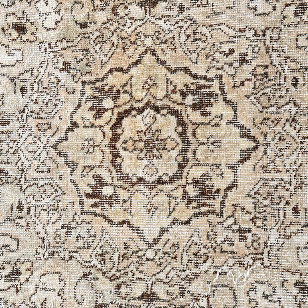 LEI様専用 トルコ 大判 ヴィンテージラグ ベージュ ブラウン グリーン