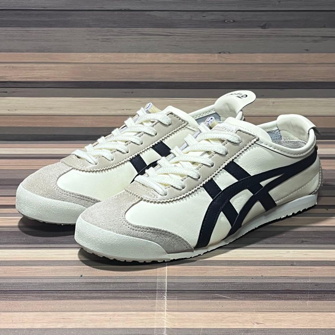 オニツカタイガー メキシコ66 アイボリー ブラック 23.5cm