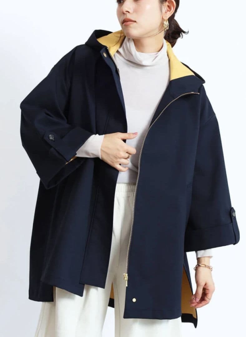 Grandtable　バイカラーオーバーコート ノーブル NOBLE 《追加・WEB限定カラー》スタンドカラーオーバーコート