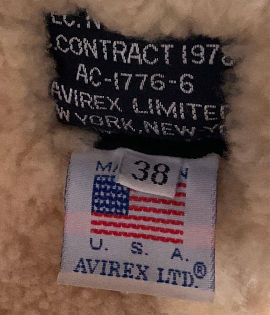 年末限定割引 Avirex B9 JACKETアヴィレックス ムートンジャケット