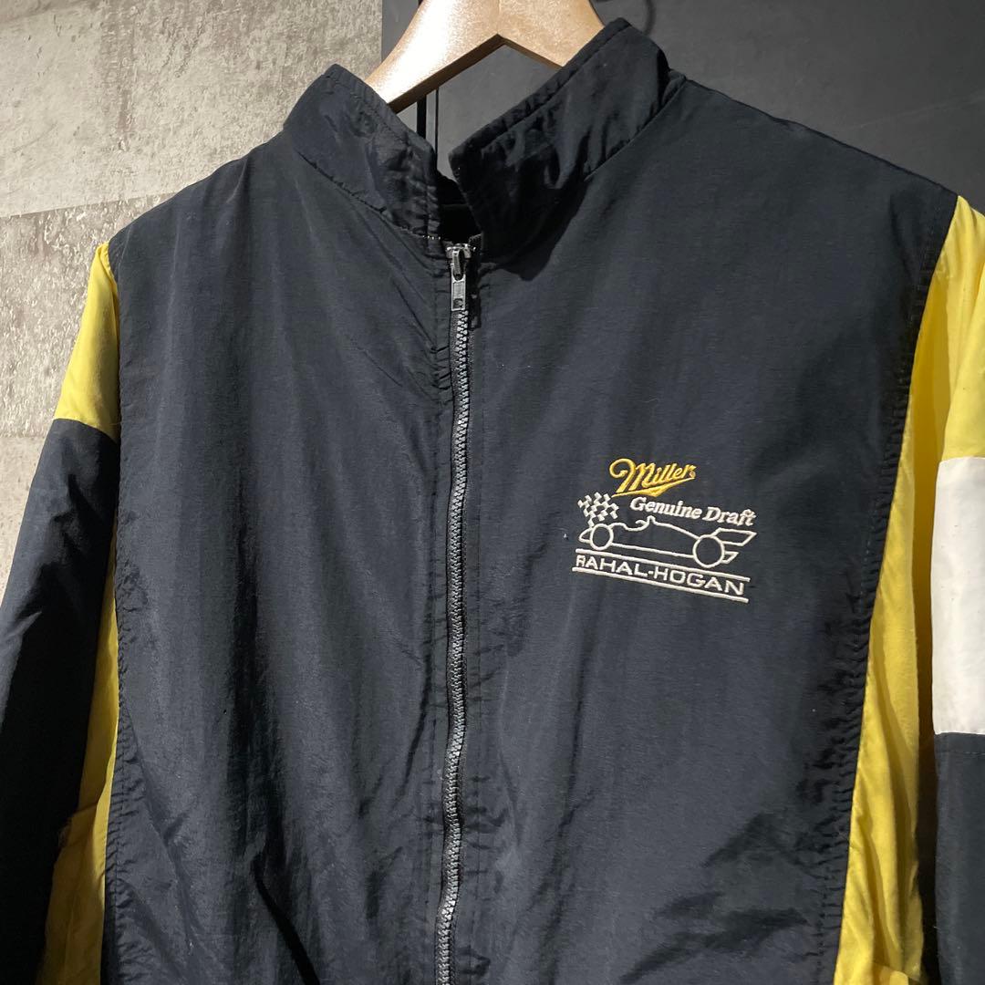 80sUSA古着 レーシングチームジャケット USA製 刺繍 短丈 - メルカリ