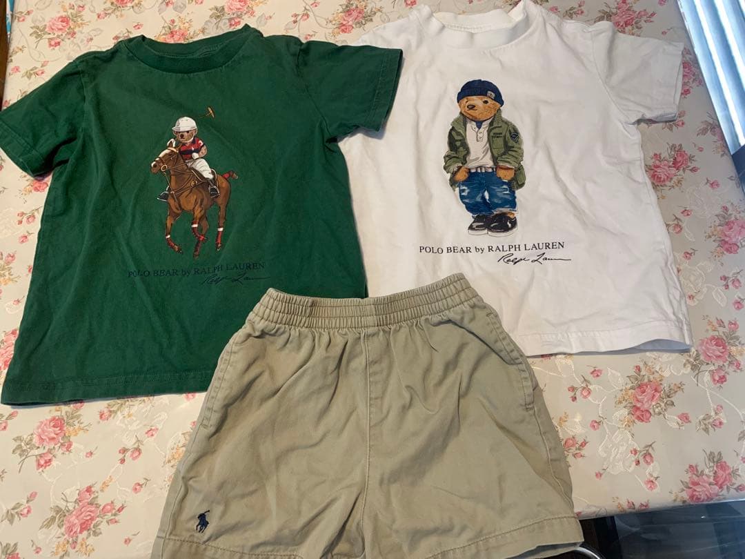 ラルフローレンポロベア３枚まとめ売り90 ラルフローレン ポロベアー ウォッシュタオル3枚ギフトセット】送料