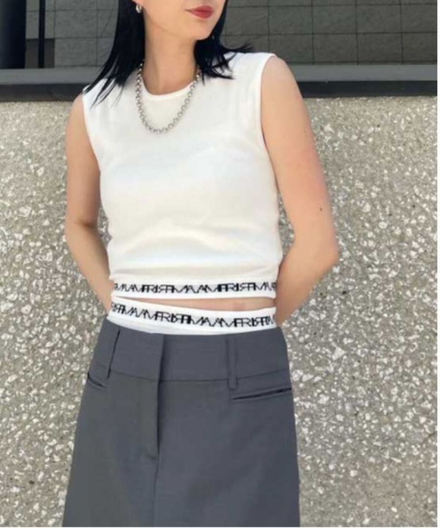 【未使用品】AMERIアメリ アメリヴィンテージ ロゴニットセットアップパンツ Ameri VINTAGE - 新品［アメリ]［アメリヴィンテージ]ロゴニット