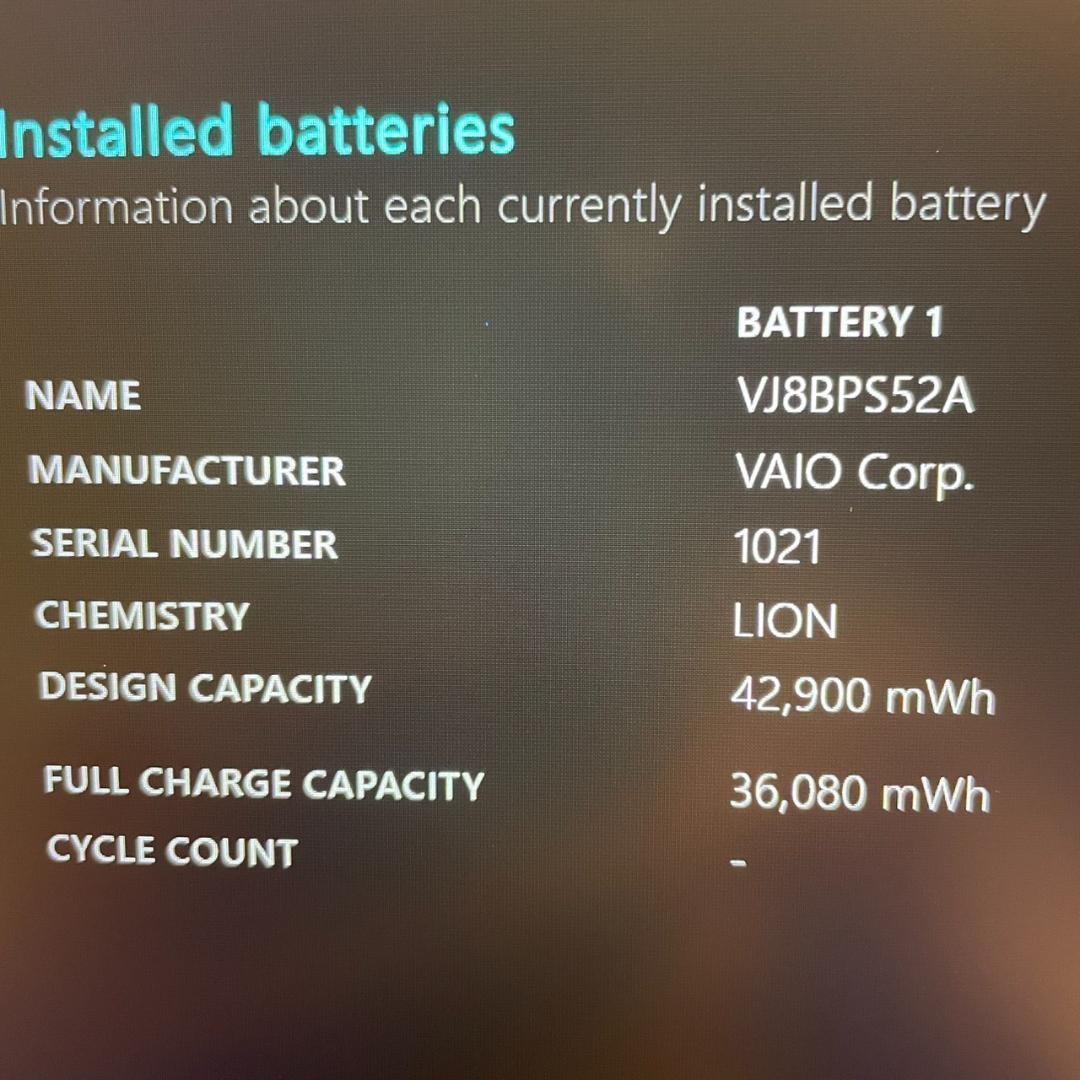 ☆美品☆ バッテリー良好 2020年製 軽量モデル 第10世代 VAIO NN0