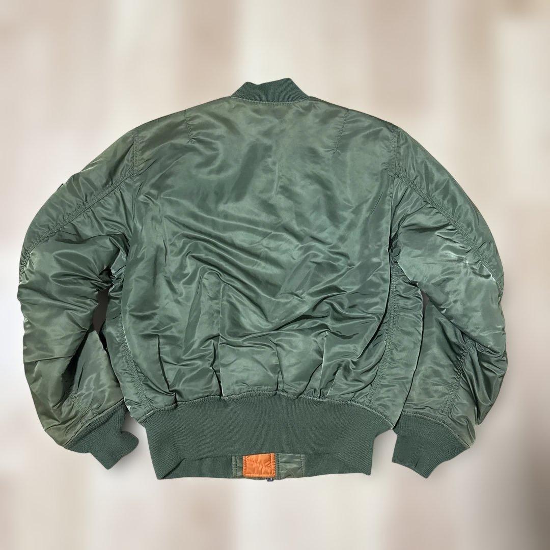 ALPHA MA-1 カーキ セージグリーン 中綿 - メルカリ