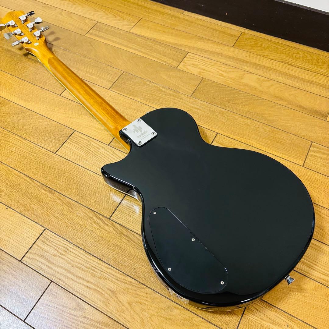 美品】Donner エレキギター レスポール タイプ DL-124 黒 送料込