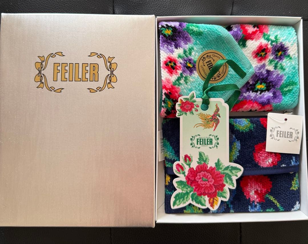 ギフトにも。フェイラー ティッシュケース タオルハンカチ - メルカリ