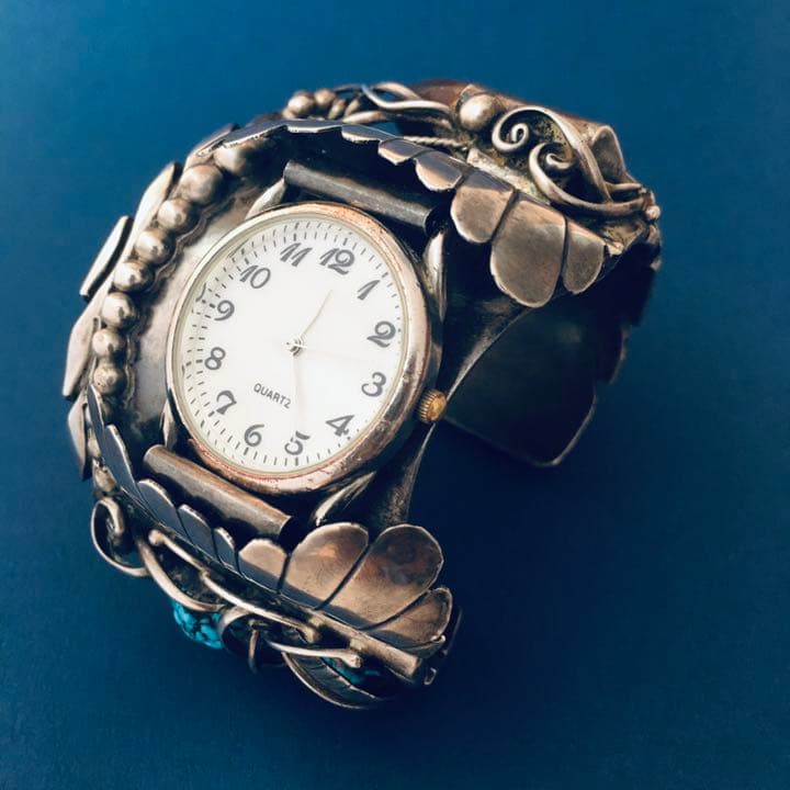 インディアンジュエリー ナバホ ベアクロー ターコイズ バングル