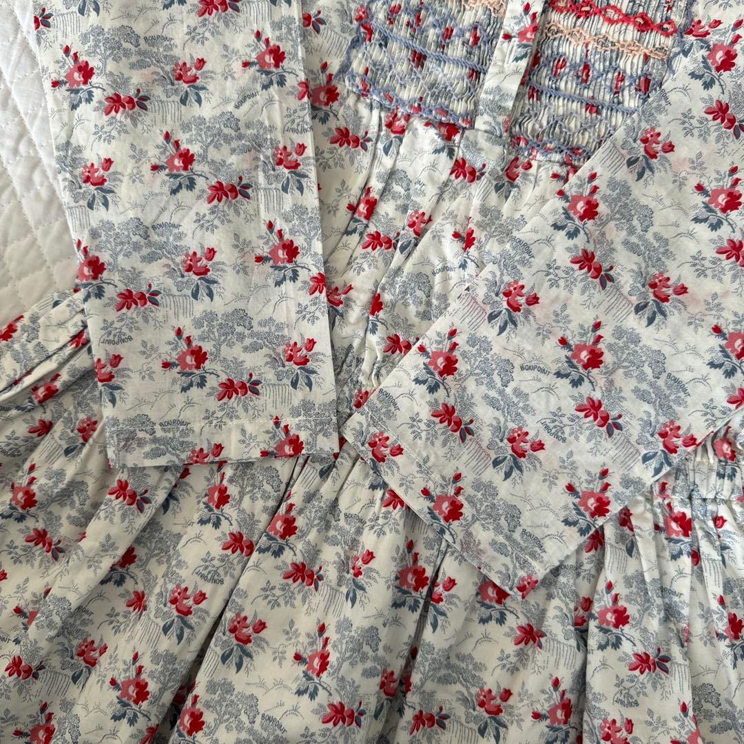 ボンポワン スモッキングリバティワンピース6A - メルカリ