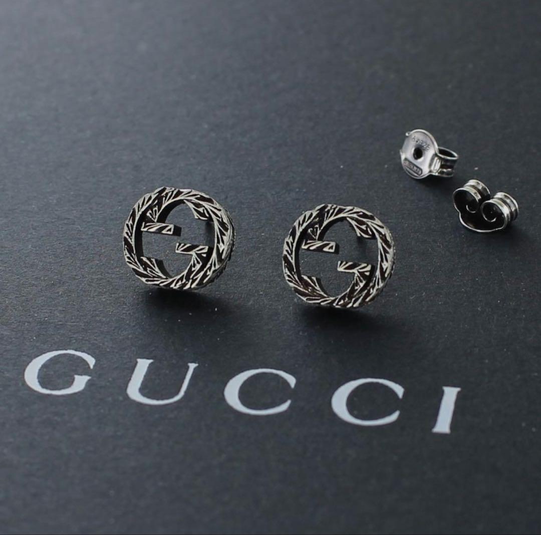 未使用品 片耳 GUCCI ピアス - メルカリ