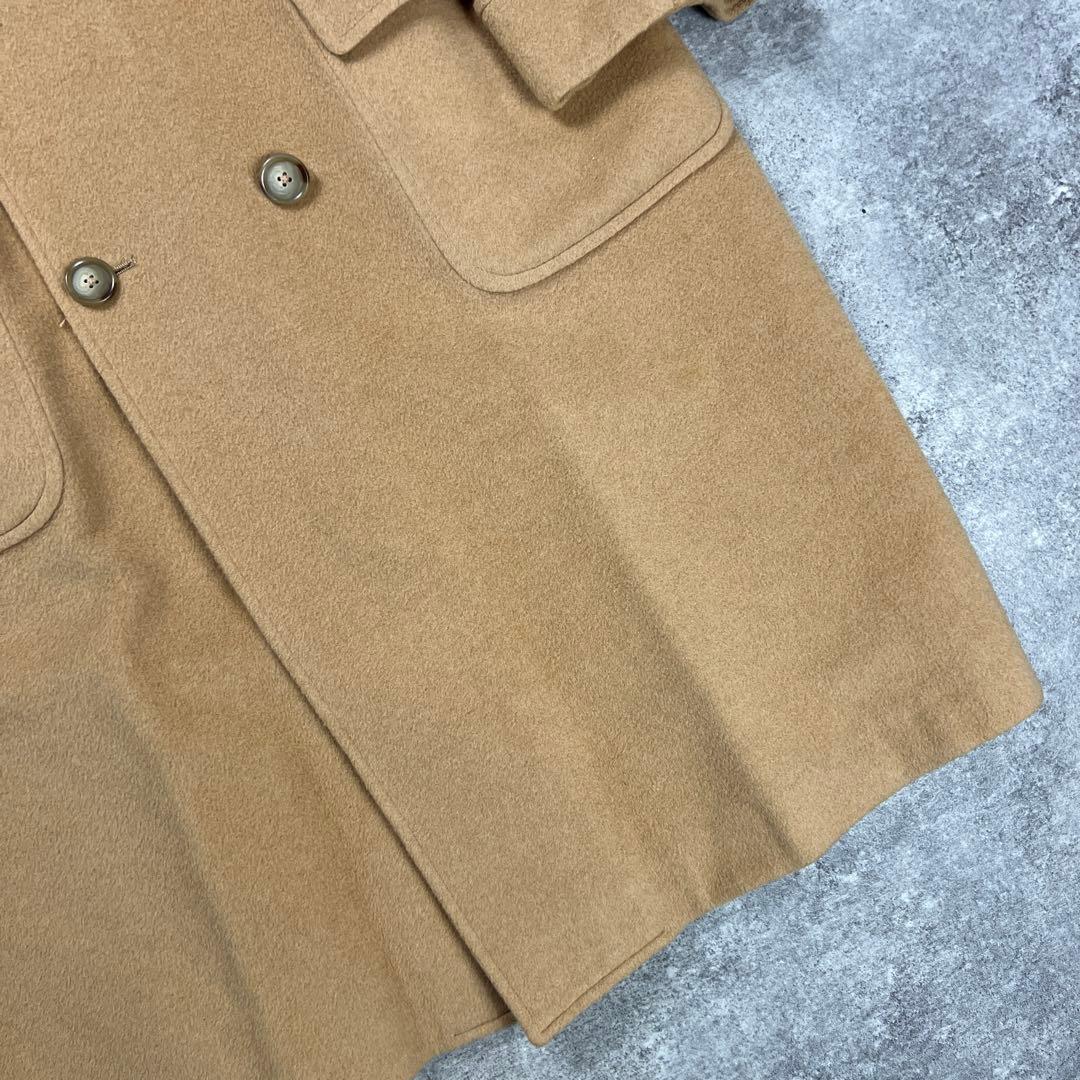 80s USA製 ブルックスブラザーズ ポロコート キャメル100% ロング