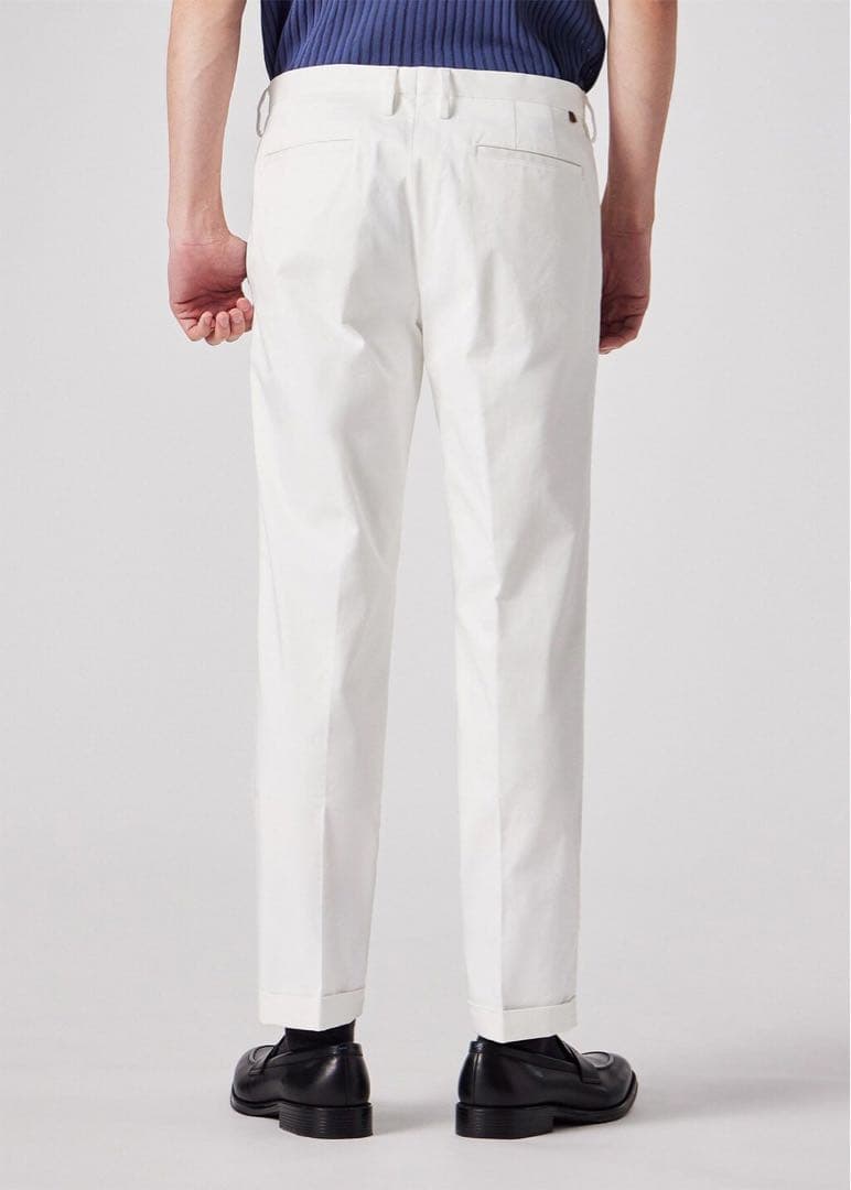 中村圭 パンツ2本 美品 Paulsmithネイビー テーパードスラックス