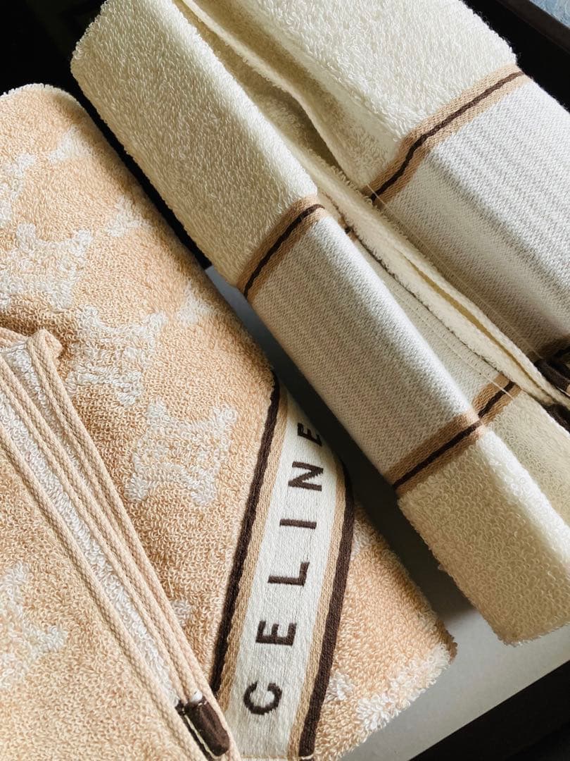 新品未使用◇CELINE セリーヌ タオルセット バスタオル＆フェイス