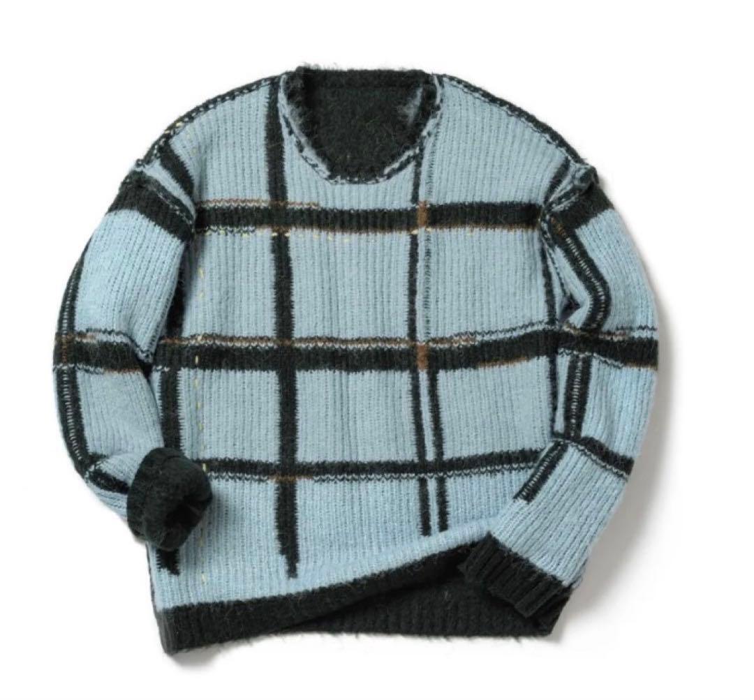 PAMM 透明な空気のチェックニット 透明なジャングルブラウン - メルカリ