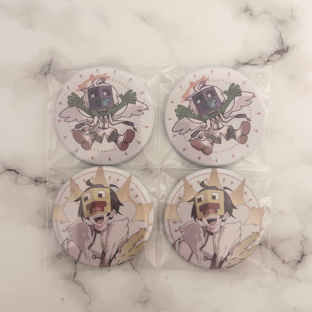 ニート部VSクリエ組 缶バッジ こうたん こうせい - メルカリ