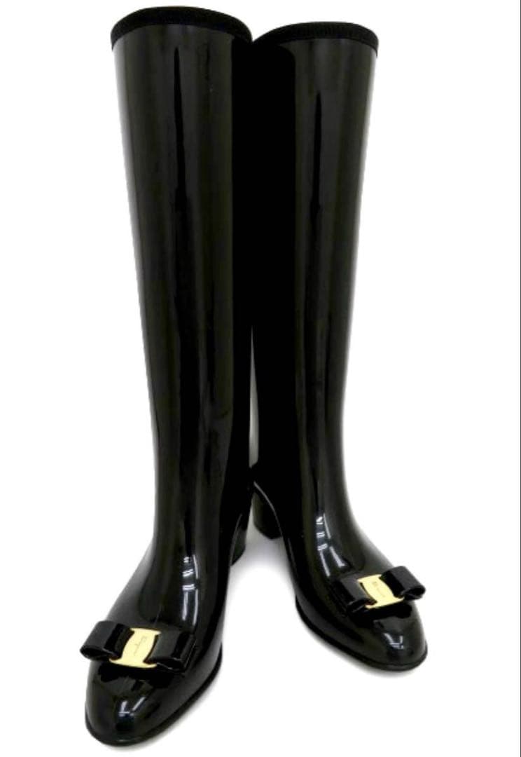 Salvatore Ferragamo サルヴァトーレフェラガモ 　レインブーツ 中古・古着通販】Salvatore Ferragamo (サルヴァトーレ フェラガモ
