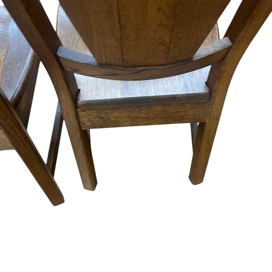 美品 起立木工 オランダ製 オーク無垢 2脚セット|mercariメルカリ官方