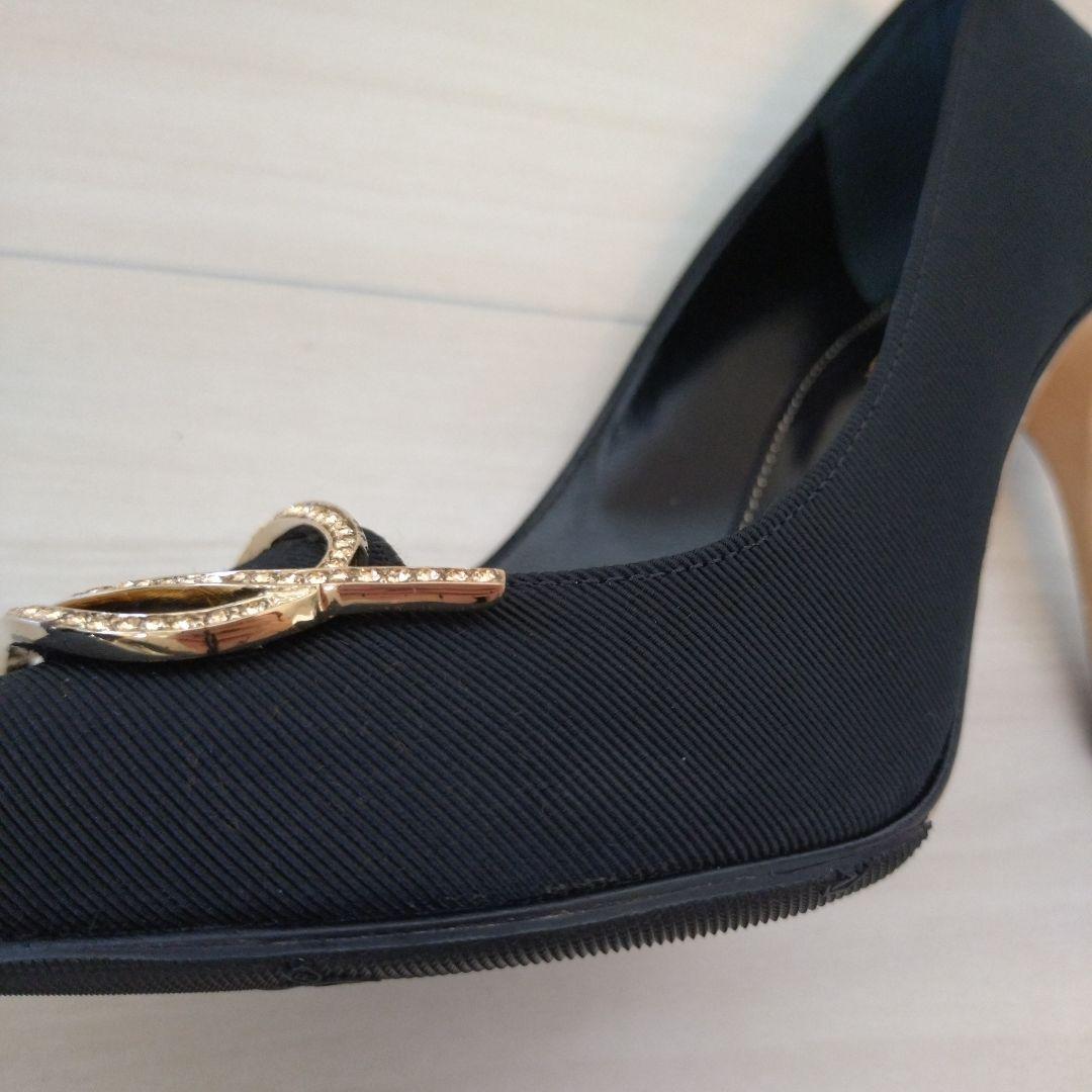 Sergio Rossi 黒 ハイヒール パンプス　22.5cm