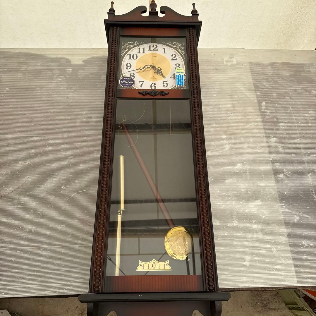シチズン 振り子時計 掛時計 柱時計 クオーツ 振り子時計 4MJ743