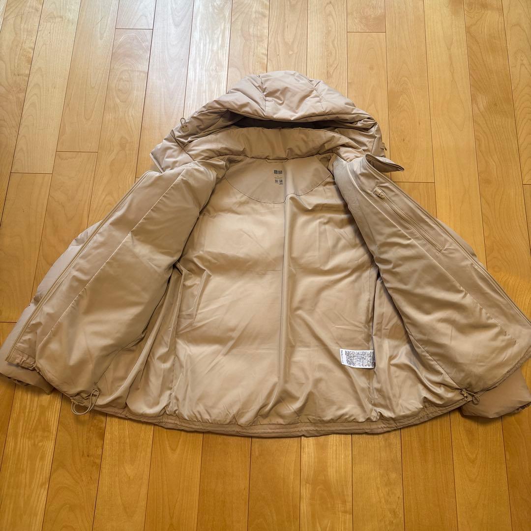 ☆リリー様専用☆ユニクロ シームレスダウンパーカ ベージュ L - メルカリ