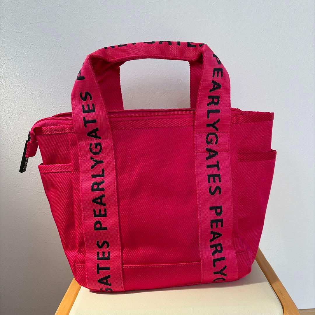 新品 PEARLY GATES パーリーゲイツ カートバッグ トートバッグピンク