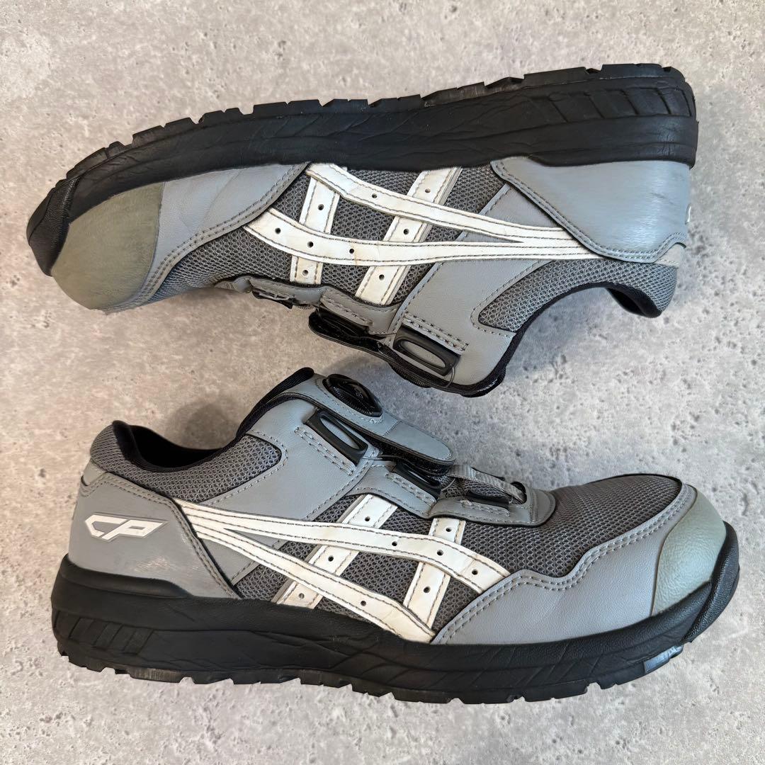ASICS 安全靴 JSAA A種 BOA ダイヤル式 グレー 25.5cm