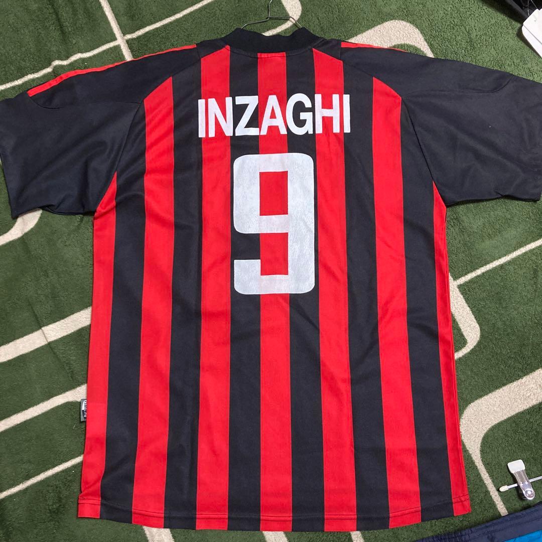 極希少】ACミラン ホーム インザーギ ユニフォーム - メルカリ