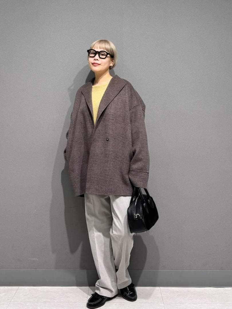 新品◆DOORS◆ウールリバーミドルガウンコート《BROWNCHECK》ドアーズ