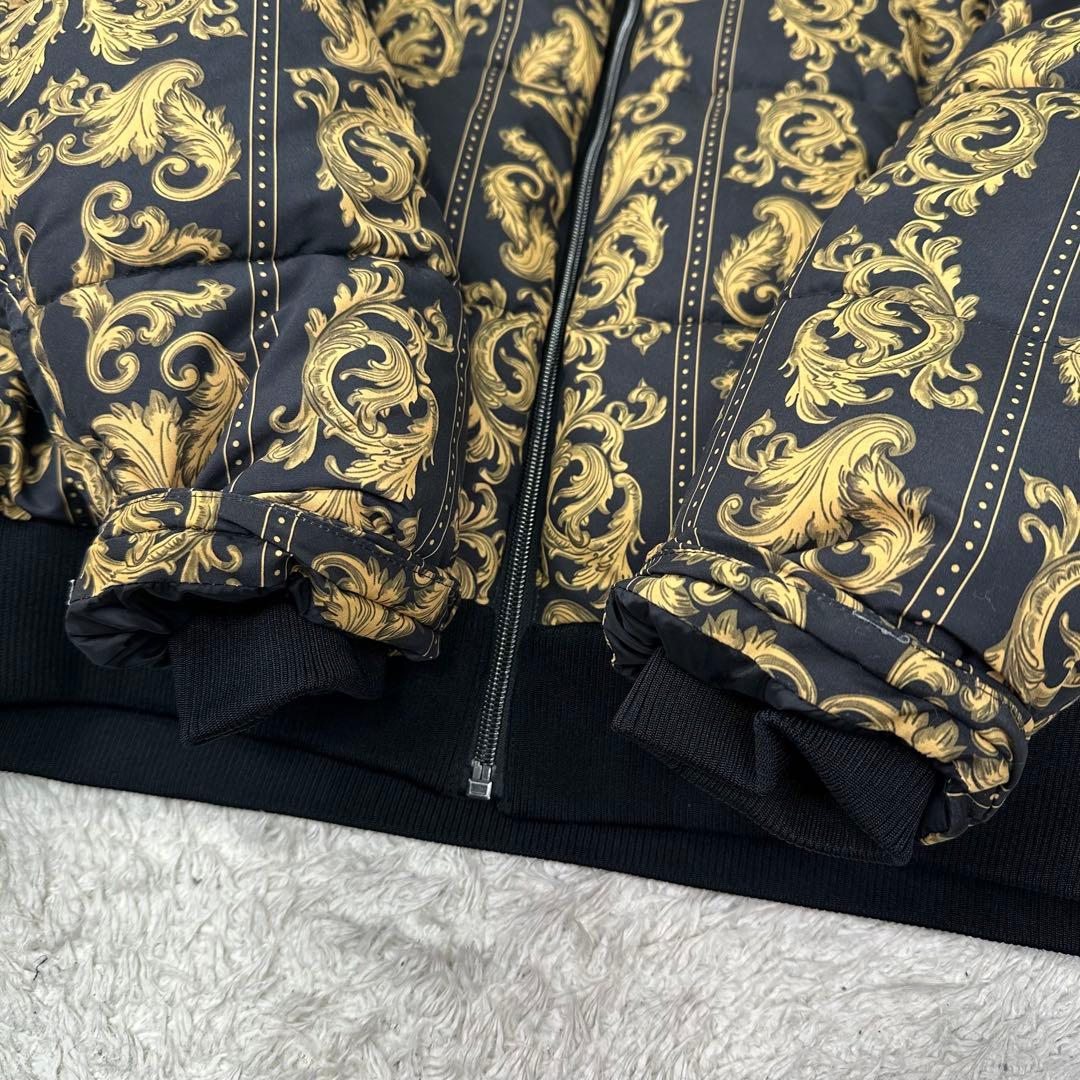 ✨極美品✨ZARA バロック調 パフジャケット 総柄 ダウンジャケット 42