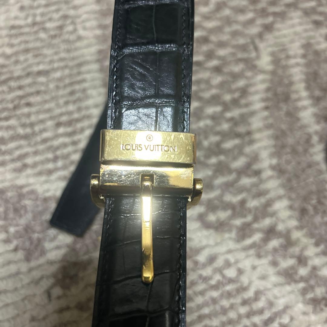 LOUIS VUITTON ベルト クロコ For LOUIS VUITTON ルイヴィトン ワニレザーベルト 受注生産品 腕時計