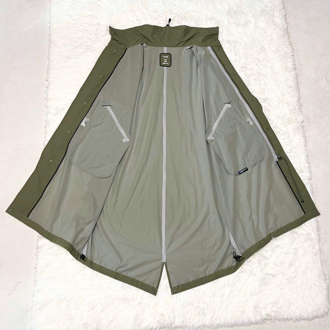 美品】 HYKE ハイク PERTEX M65 オリーブ パーテックス コート - メルカリ