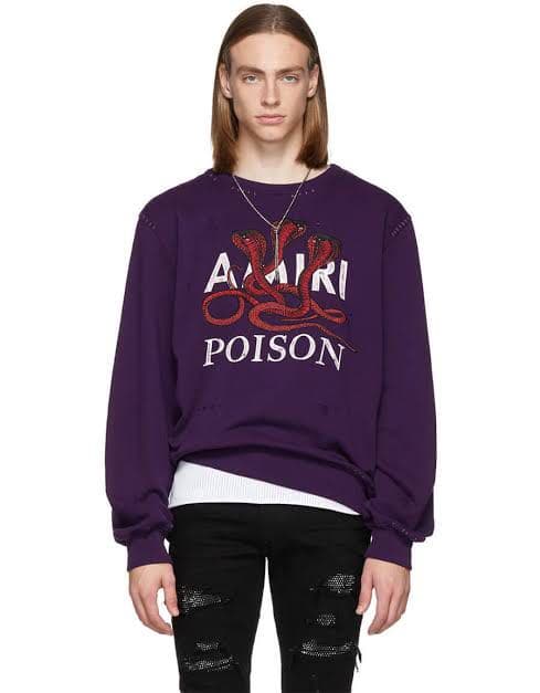 確実正規品 amiri poison アミリ ポイズン トレーナー スウェット
