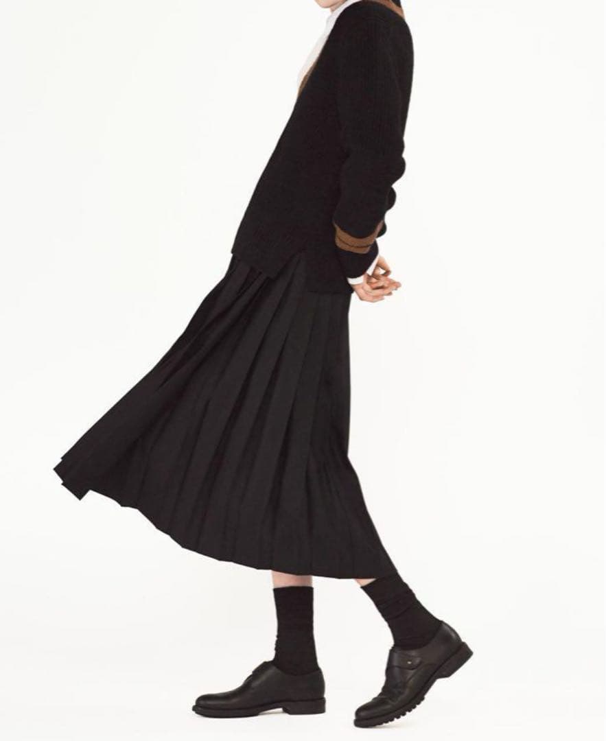 美品 22AWマーガレットハウエル×フォックスブラザーズ ウールプリーツ