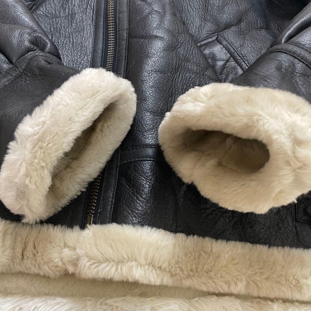 SUNTORY BOSS ムートンジャケット B-3 牛革 XL 2000年限定 - メルカリ