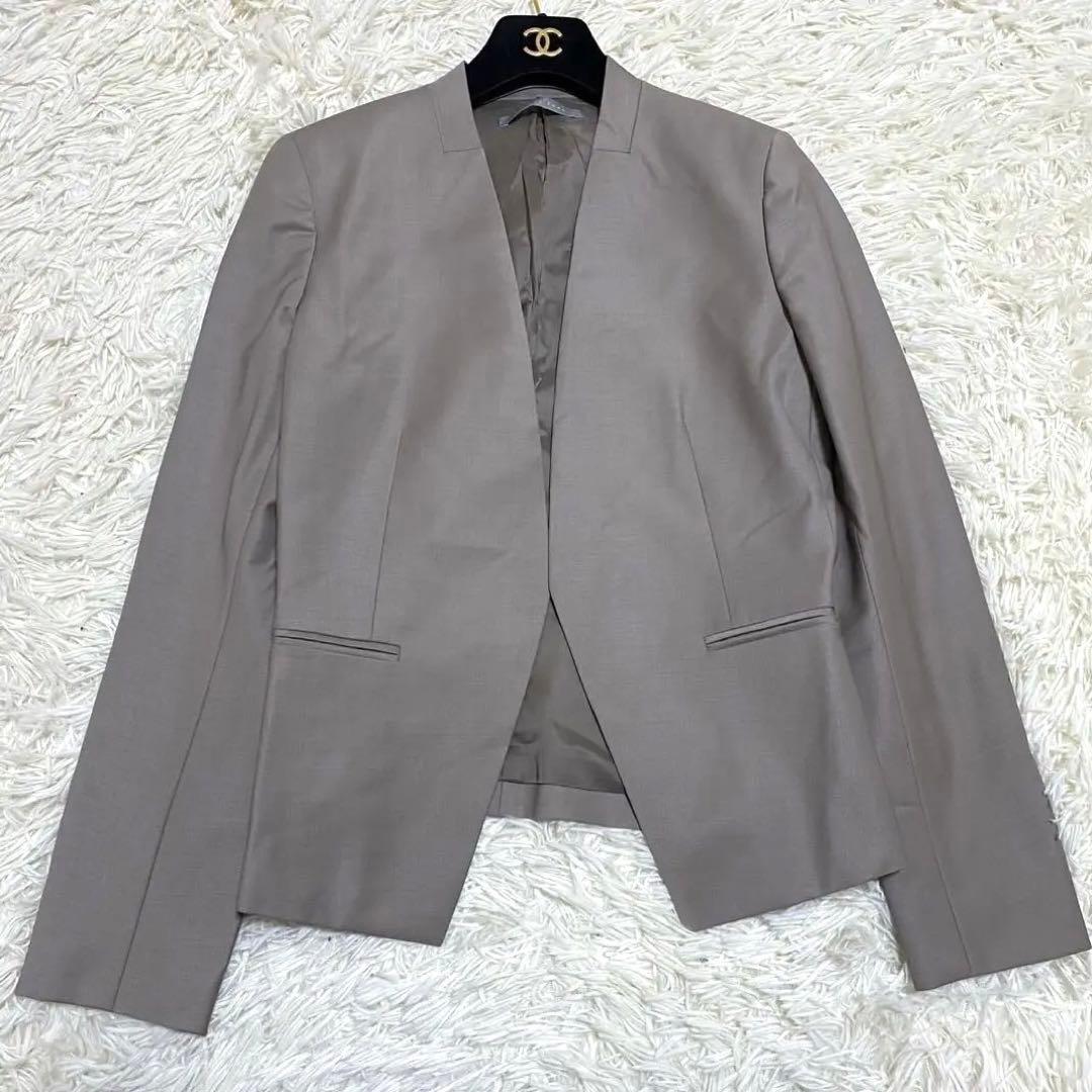 極美品✨】theory luxe ノーカラー スーツ セットアップ 23SS - メルカリ