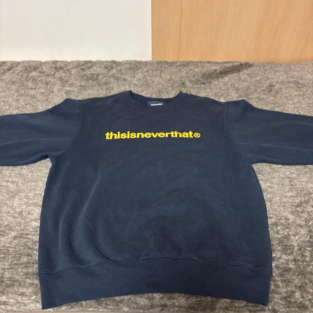 thisisneverthat® ネイビー スウェット Lネバザ - メルカリ