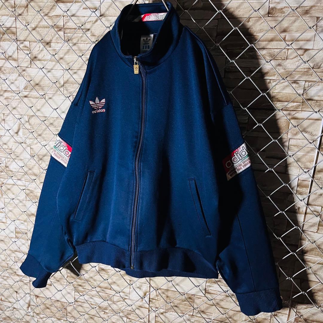 80sビンテージ】アディダス トラックジャケット デサント 日本製 XL