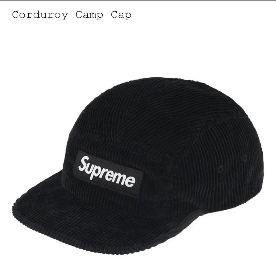 Supreme Corduroy Camp Cap ブラック 25FW - メルカリ