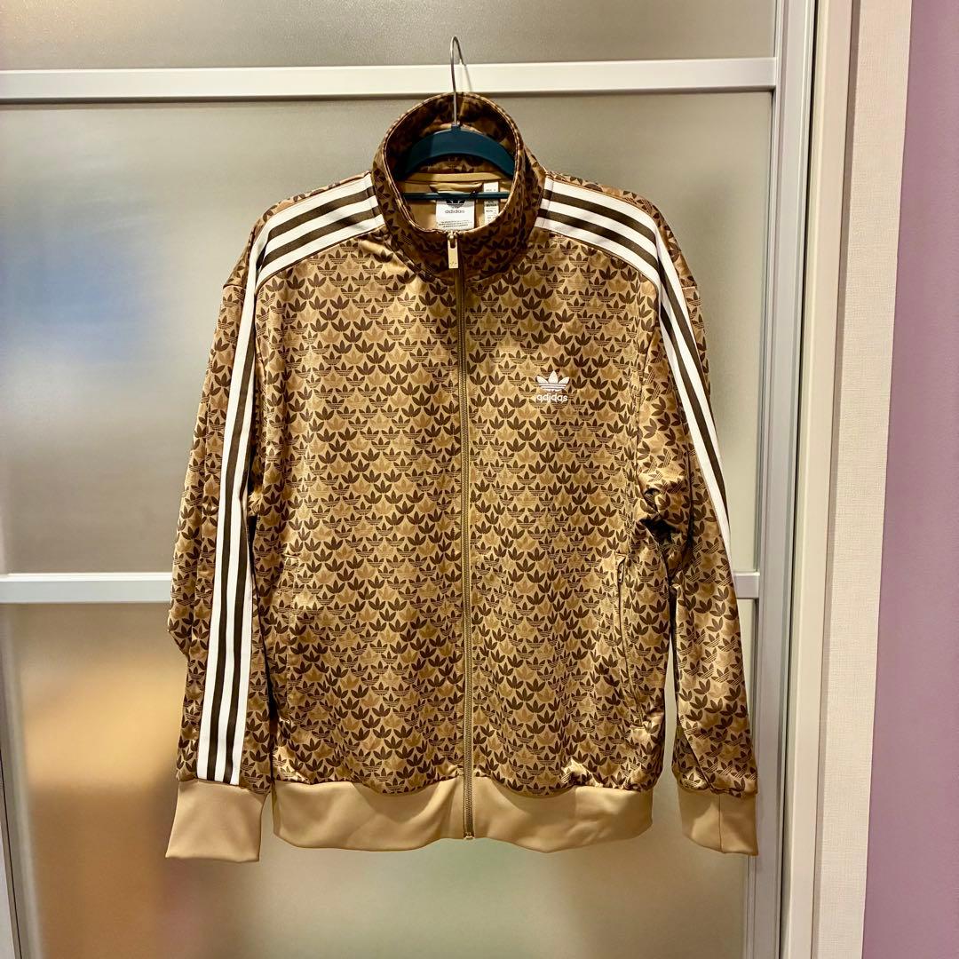 adidas アディダス モノグラム トレフォイル総柄 トラックジャケット