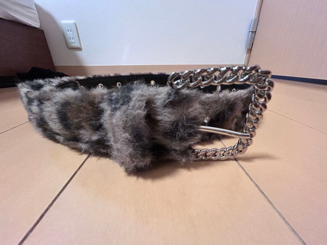 【最終値下げ】AFB ファーベルト レオパード M VISION STREET WEAR】Fur belt / 6色展開 ファーベルト レオパード