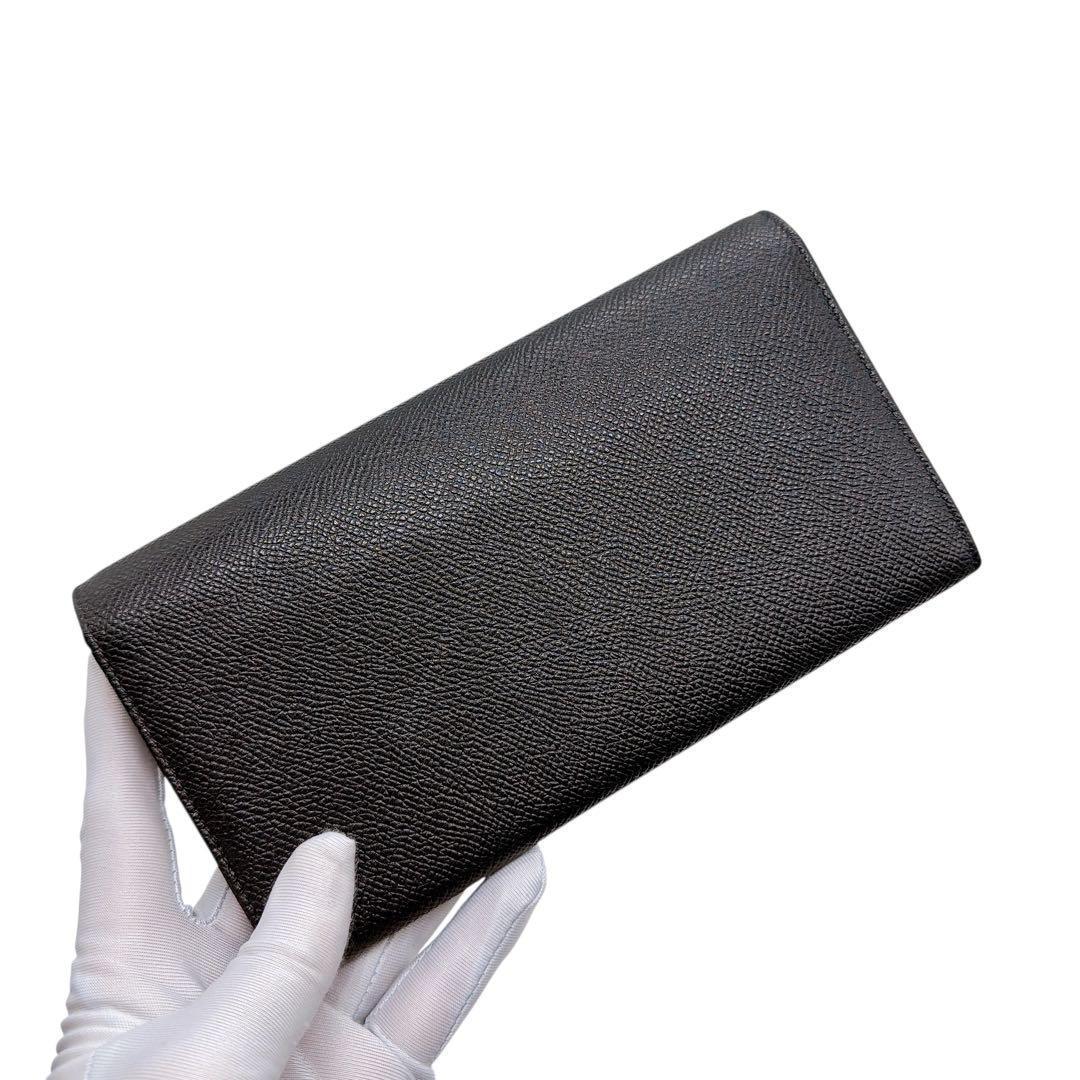 ブルガリ レザー ロゴクリップ 二つ折り 長財布 BVLGARI 美品 お買い得