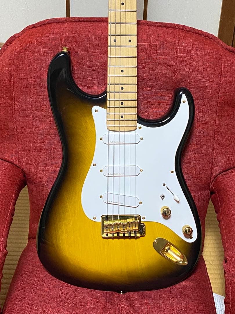 動作OK】FERNANDES THE FUNCTION ストラトゴールドパーツ - メルカリ