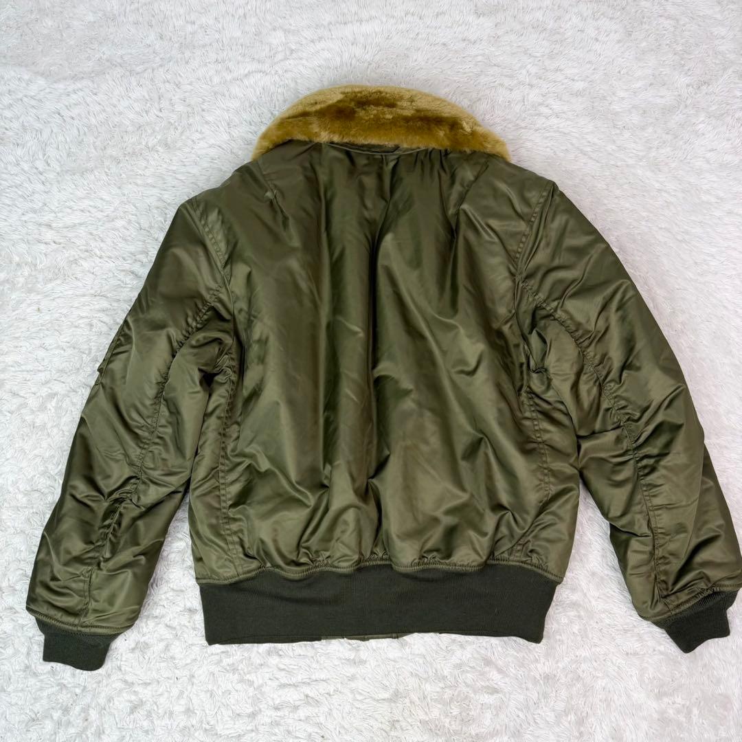 極美品】B-15B フライトジャケット Karaku オリーブ ミリタリー - メルカリ